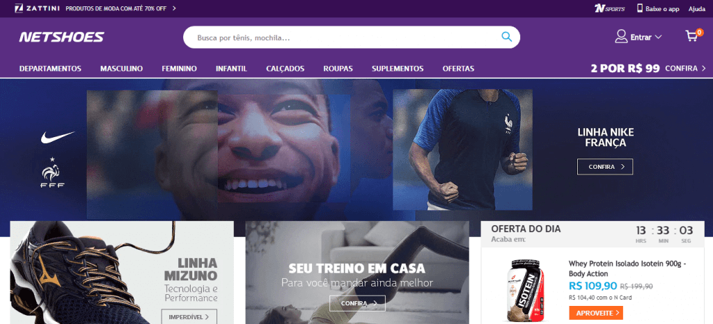 entrar na netshoes