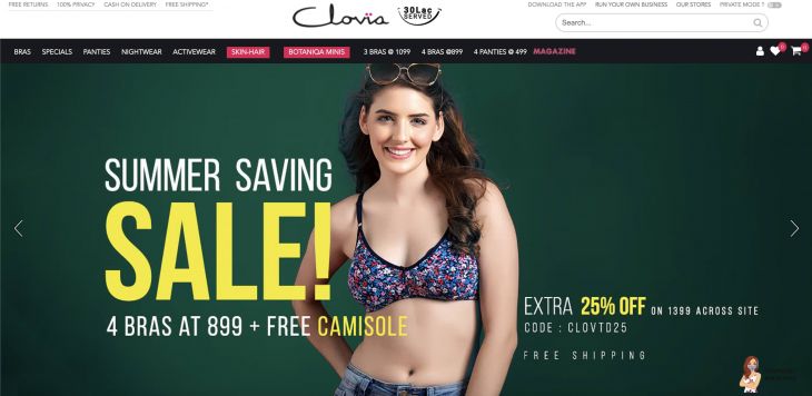 New offer Launched: Clovia India Affiliate Program 