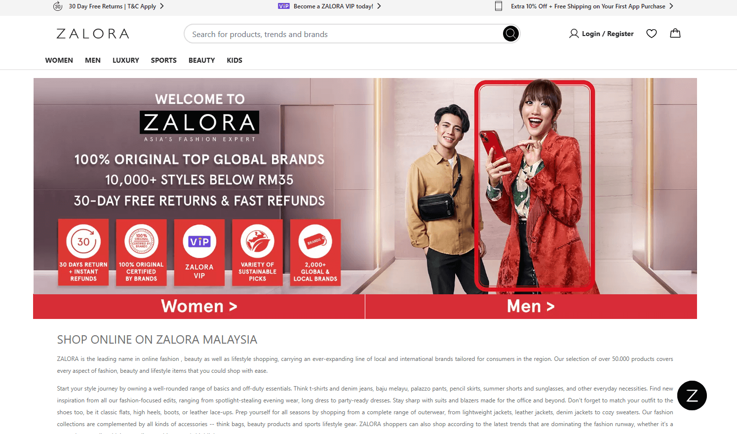 Top Affiliate Programs for Gawai Dayak in APAC zalora 1 - Top Affiliate Programs for Gawai Dayak in APAC