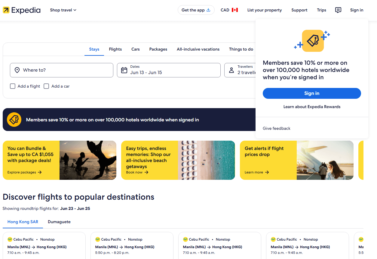 expedia - Top 10 Affiliate Programs for Father’s Day in the US & CA